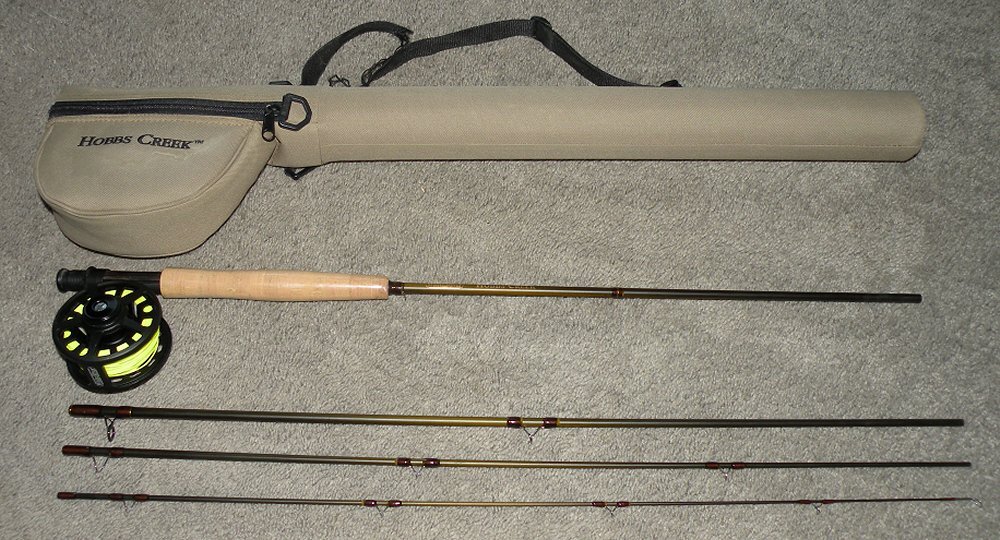 White River Hobbs Creek 9 Ft. #5 Line 4-Piece Fly Fishing Rod/Reel Combo Hd Case